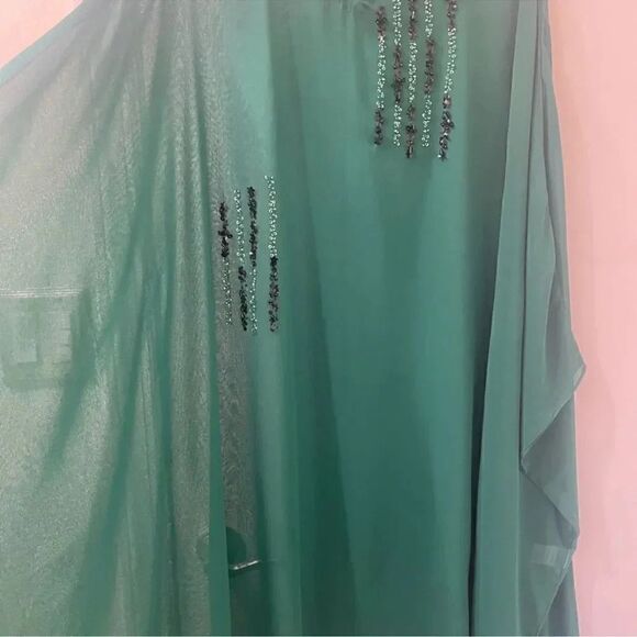 LULUSAR PAKISTANI DESIGNER SEMI FORMAL DRESS KAFTAN - Picture 4 of 7